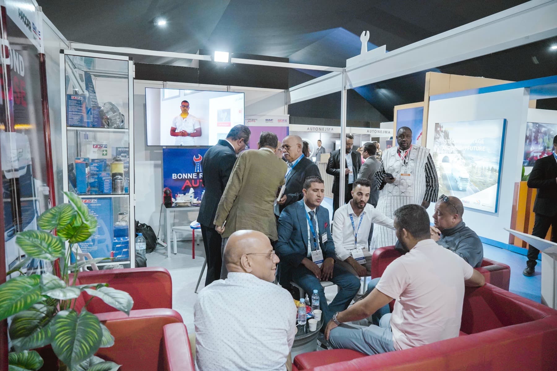 Le stand Bonne Route Auto au salon Logiterr 2024, à Tanger
